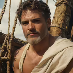 an image of a man in ancient roman clothing