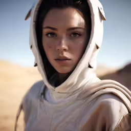 an image of a young woman wearing a hoodie