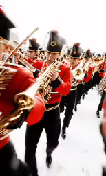 an image of marching through snow