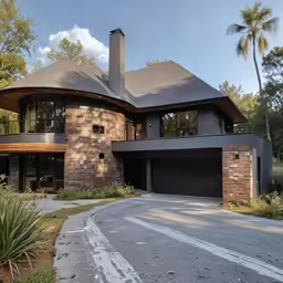 an old fashioned house with modern materials is featured on this street