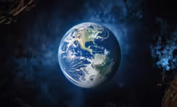a view of the earth taken from a satellite camera