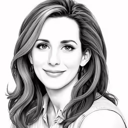 the drawing of julia devi is very large, but she has a great smile