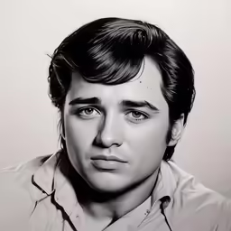 a man wearing a button up shirt with his hair styled into a top knot