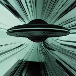 a very large, circular object that is green