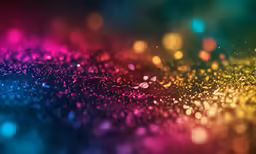 a brightly colored, textured background with small drops