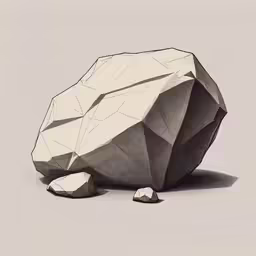 the black and white illustration shows a large object with white shapes on it