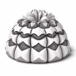 a cake made of silver cake batters and frosting