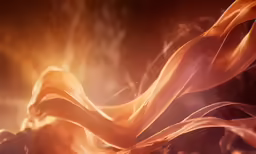 orange and red streaming in flames on a dark background