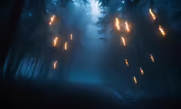 a path that leads up to a group of trees