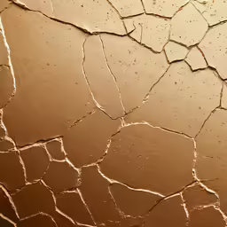 a cracked surface covered in lots of water