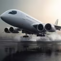 an airplane has a propeller on its wings