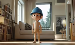 an image of a young man with a hard hat in his living room