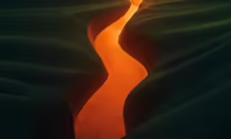 the sand looks like the sun has set over it