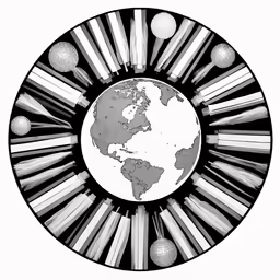 the earth is surrounded by other objects
