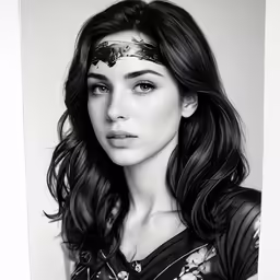 a beautiful young woman with a half make - up
