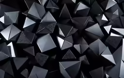 black triangles with silver highlights and shiny spots