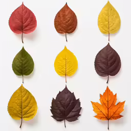 a bunch of leaf on a white wall