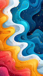 a painting that looks like it is going to look like a water fall,