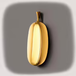 there is a wall mounted banana on this wall