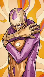 an image of the human form character hugging someone