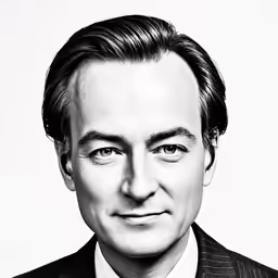 this is an image of a man in suit and tie