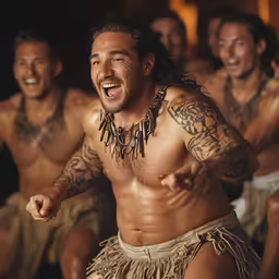 a couple of men in their native clothing