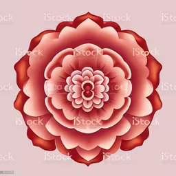 a circular flower design on a pink background,abstract pink flower design on a white background