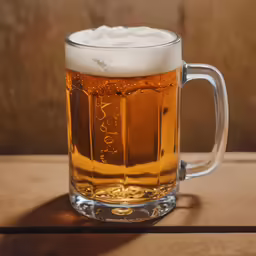 a mug is on a table with light coming from behind