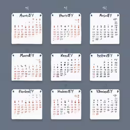 a 2012 calendar on a gray background