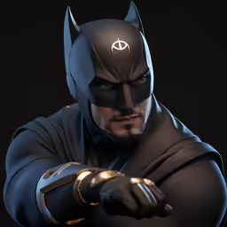 a character is posing for a picture in batman