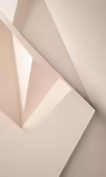abstract shapes are in this white room