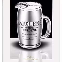 a large cup with a silver spoon in it
