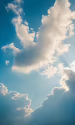 the sun shining through the clouds on a clear day