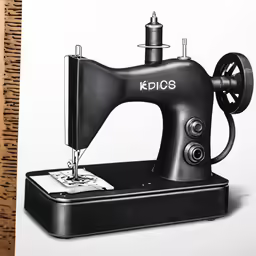 an image of an old fashioned sewing machine