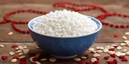 a bowl filled with some kind of food