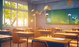 this is a photo of an empty classroom
