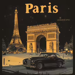 the front cover to the paris illustrated guide