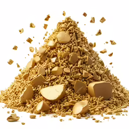 an illustration of a pile of chopped up food