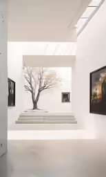a building that has several paintings on the walls