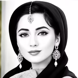 an arabic woman with hijab and jewelry