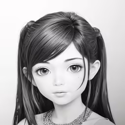 a girl with long hair wearing a tiara and silver necklace