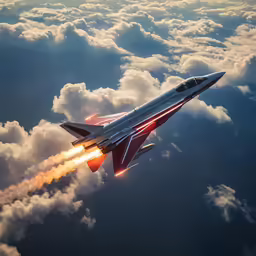 a rocket launching out of the back of an aircraft