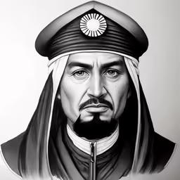 an older man with a goatee on his head