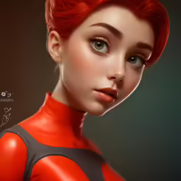 this is an image of a girl with blue eyes