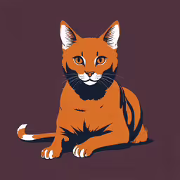 a cat looking out to the side with a black background,a cat sitting down on a purple background