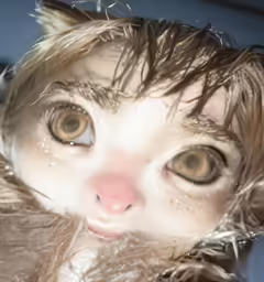 a doll is shown with some fake fur on it