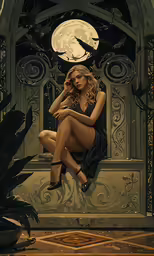 a woman that is sitting down on a bench