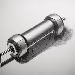 this is an image of a metallic machine
