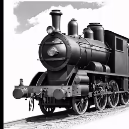 a steam train is traveling down the tracks