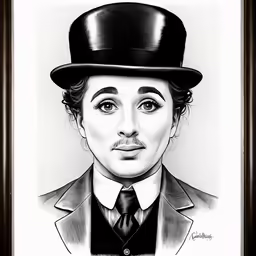 a photo with a hat and tie on a white background